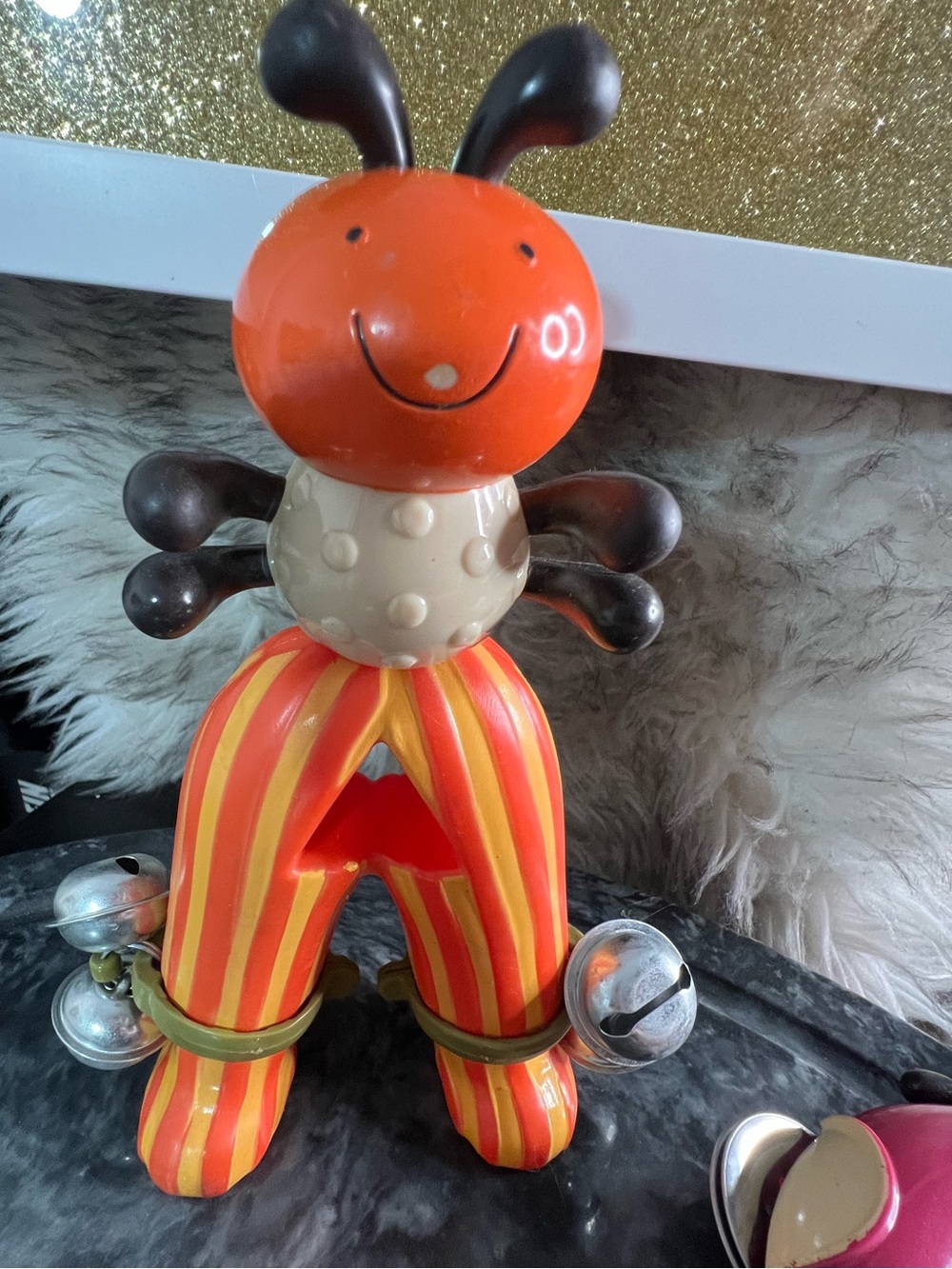 B. Toys Justb-byou Bug Bells 8” Worm Tambourine 5” Rattle Music Rattle & Shaker - Picture 4 of 8